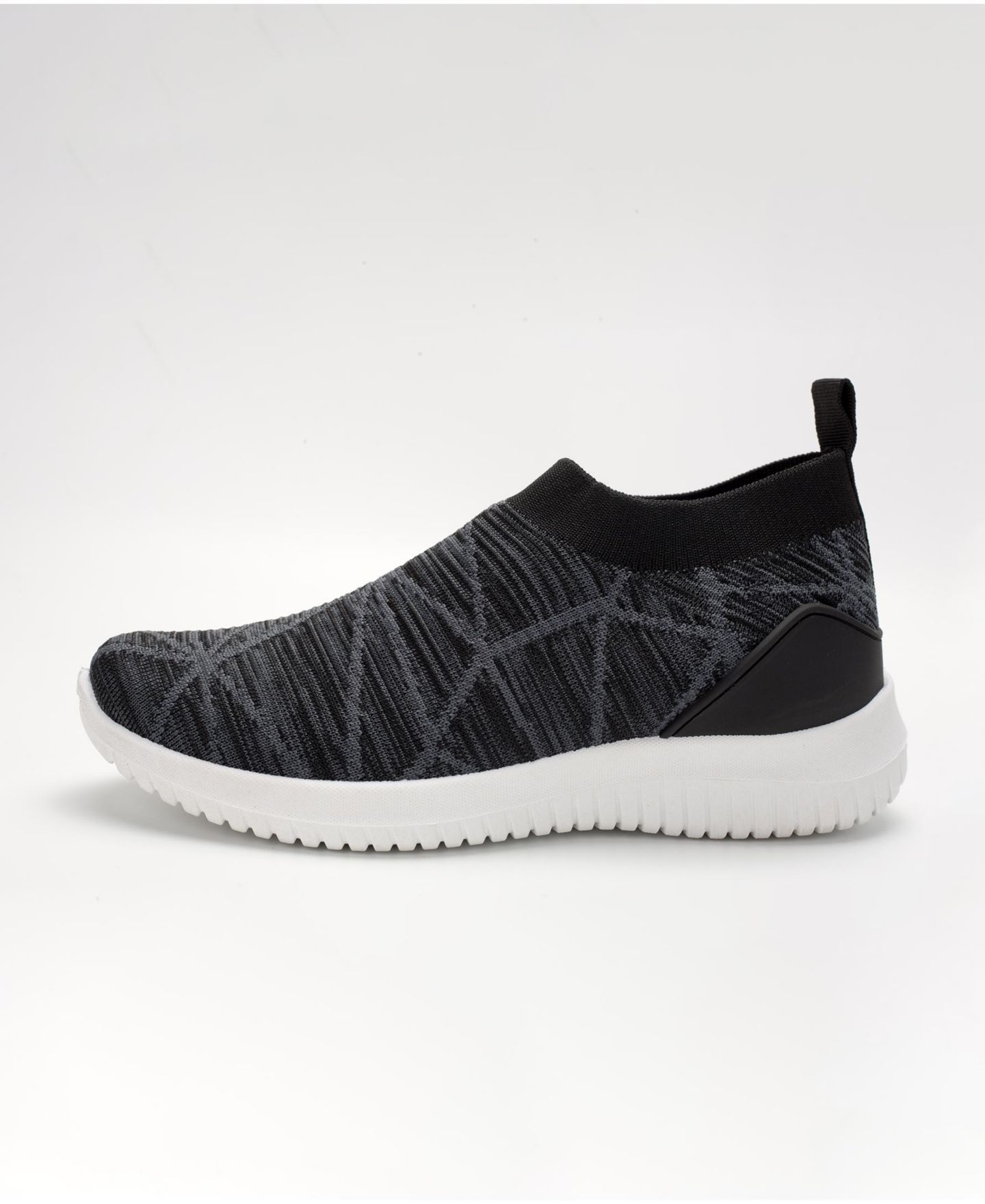 Женские кроссовки Mio Marino Casual Slip On Sneakers with Breathable Mesh, цвет: Чёрный — фото 2