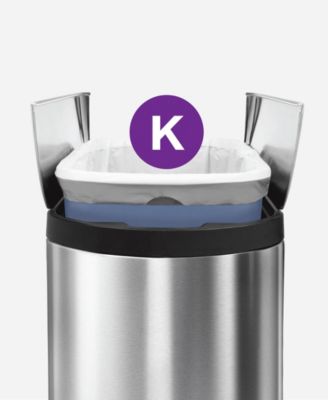 Code K 100pk Custom Fit Liners with 5 Quick Dispense Packs, 35-45L Kitchen Trash Bag Liners