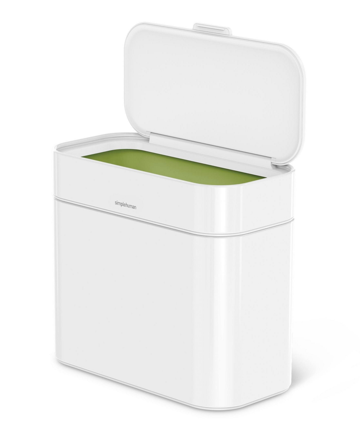 Simplehuman Compost Caddy, 4 Liter In White Stainless Steel