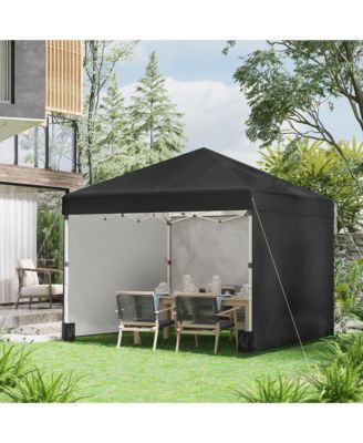 10' x 10' Pop Up Canopy with 3 Sidewalls and Carry Bag,