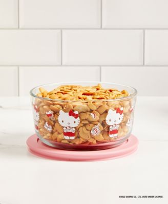 Pyrex 6 Piece Glass Storage Set Hello Kitty
