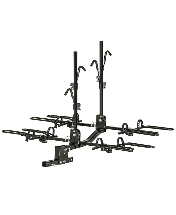 Large 4Bike Hitch Mount Bike Rack for Car, Folding Bicycle