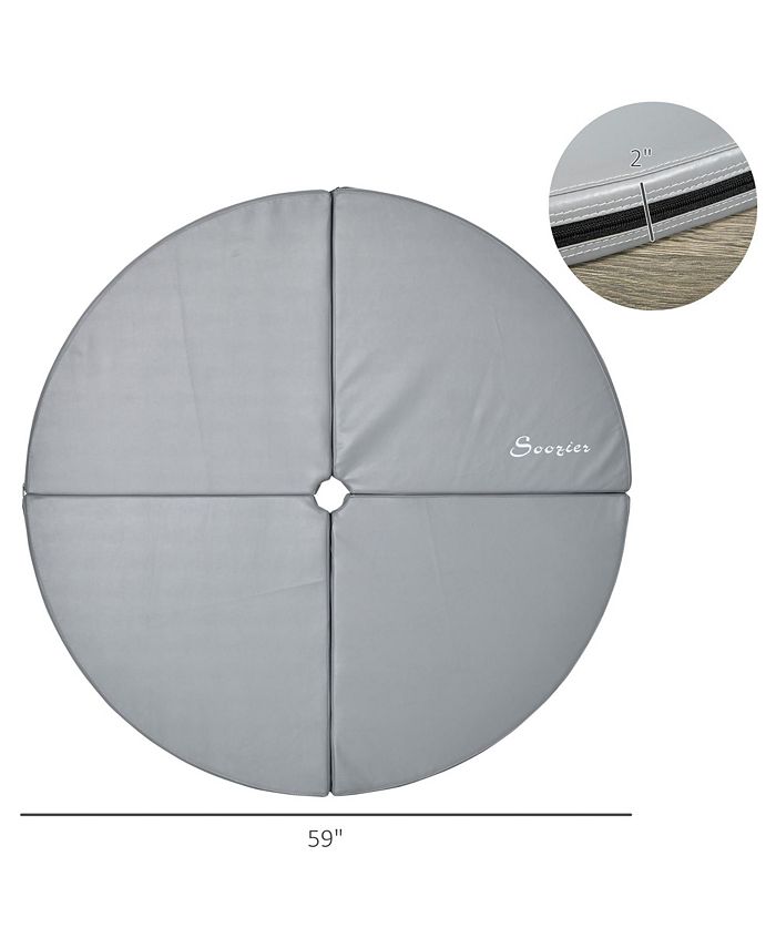 Soozier ExtraProtective Pole Dance Mat with Folding and Handle