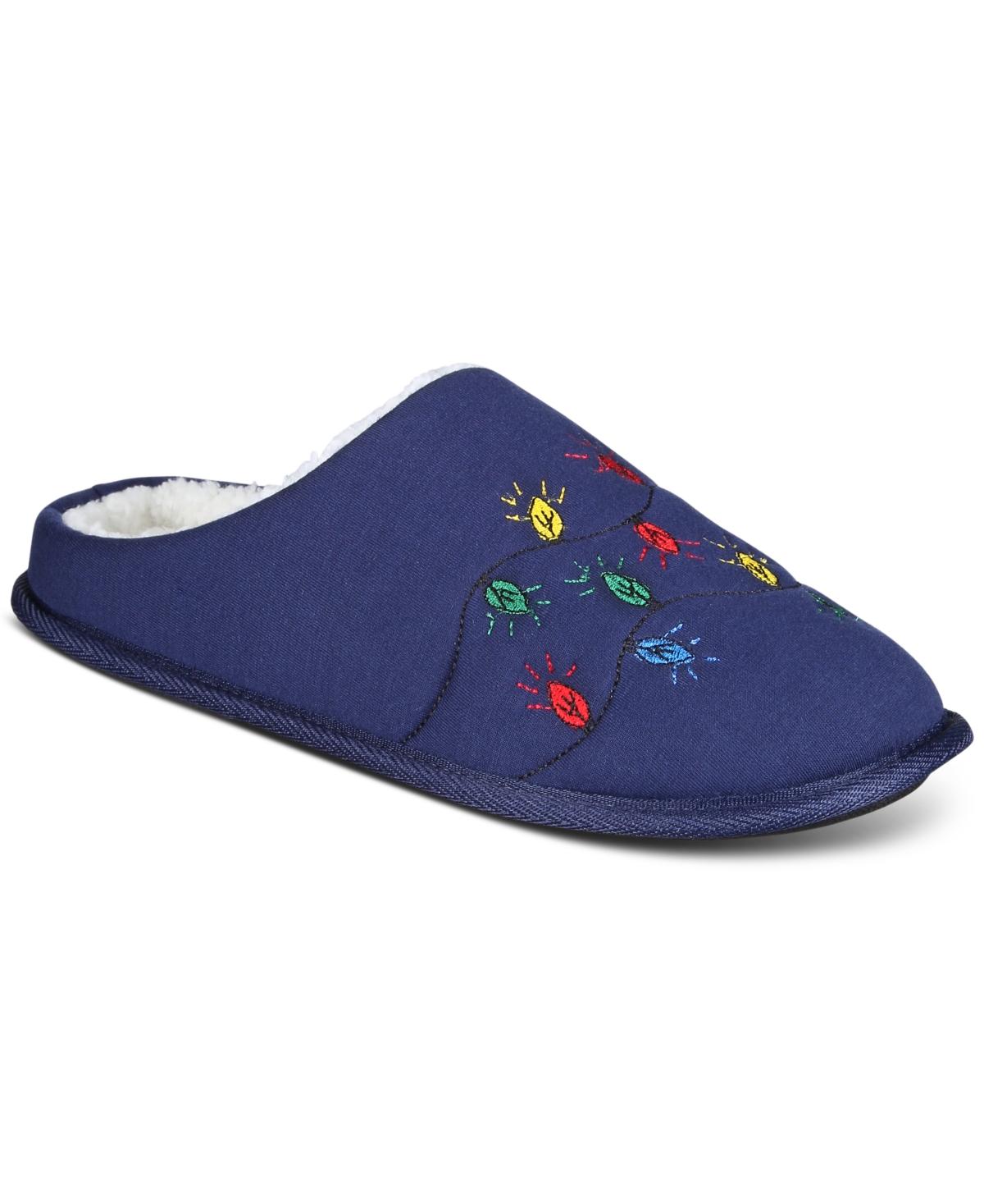 Club Room Men s Holiday Lights Slippers Created For Macy s ModeSens