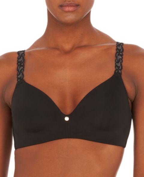 Бра Contour, без косточек — Natori, цвет: Чёрный комбинированный