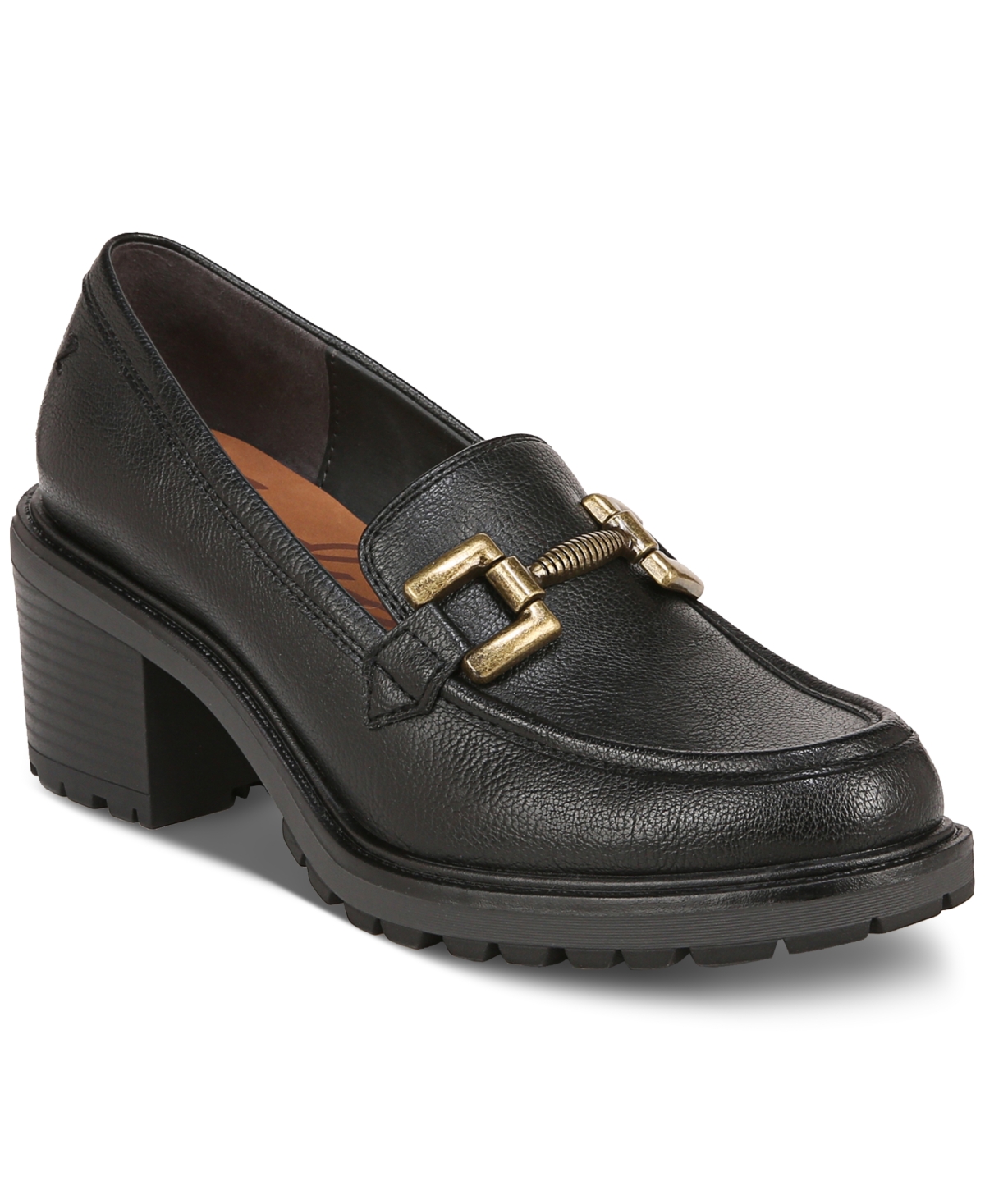 Shop Zodiac Women's Gemma Hardware Lug Sole Loafers In Black