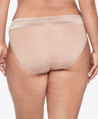 Women's No Pinching No Problems Dig-Free Comfort Waist with Lace Microfiber Hi-Cut 5109