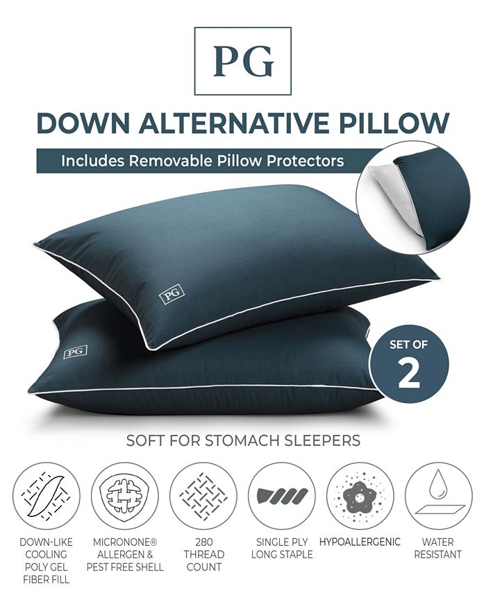 Pillow Guy Down Alternative Stomach Sleeper Soft Pillow with MicronOne