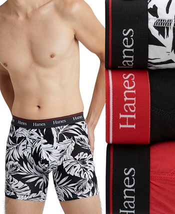 Hanes Originals Men's Boxer Briefs & Trunks, Stretch Cotton  Moisture-Wicking Und