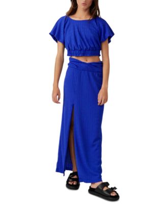 Free People - Women's Tovah Cropped Top & Maxi Skirt Set