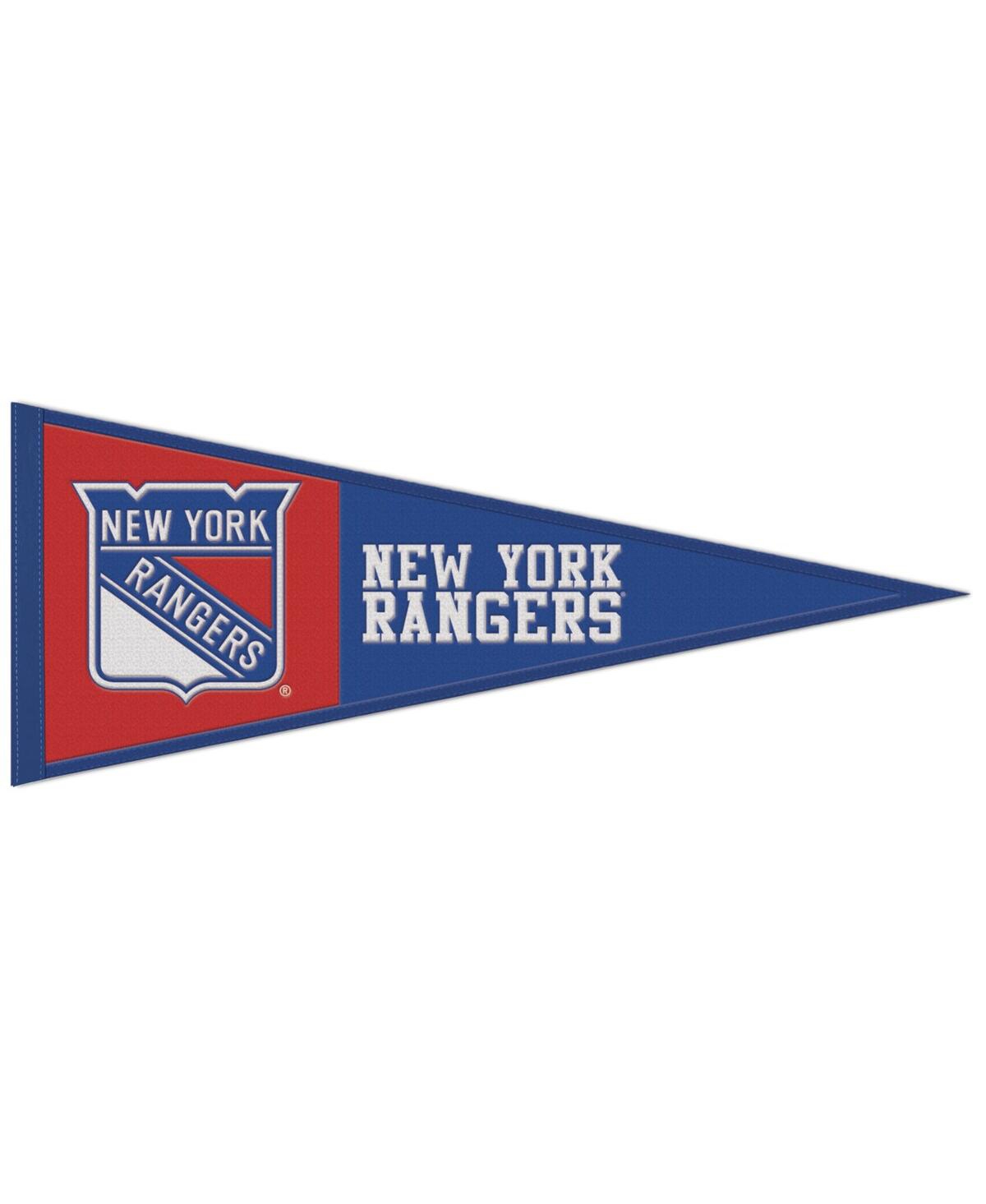 Wincraft New York Rangers 13" X 32" Wool Primary Logo Pennant In Blue,red