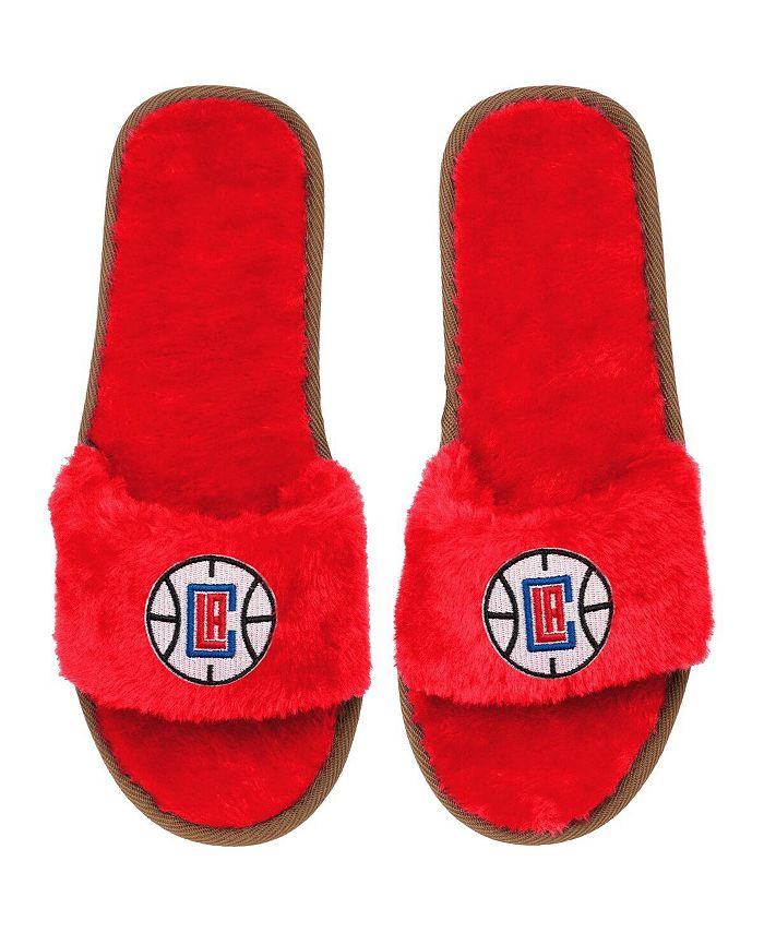 FOCO Women's LA Clippers Faux Fur Slide Slippers Macy's