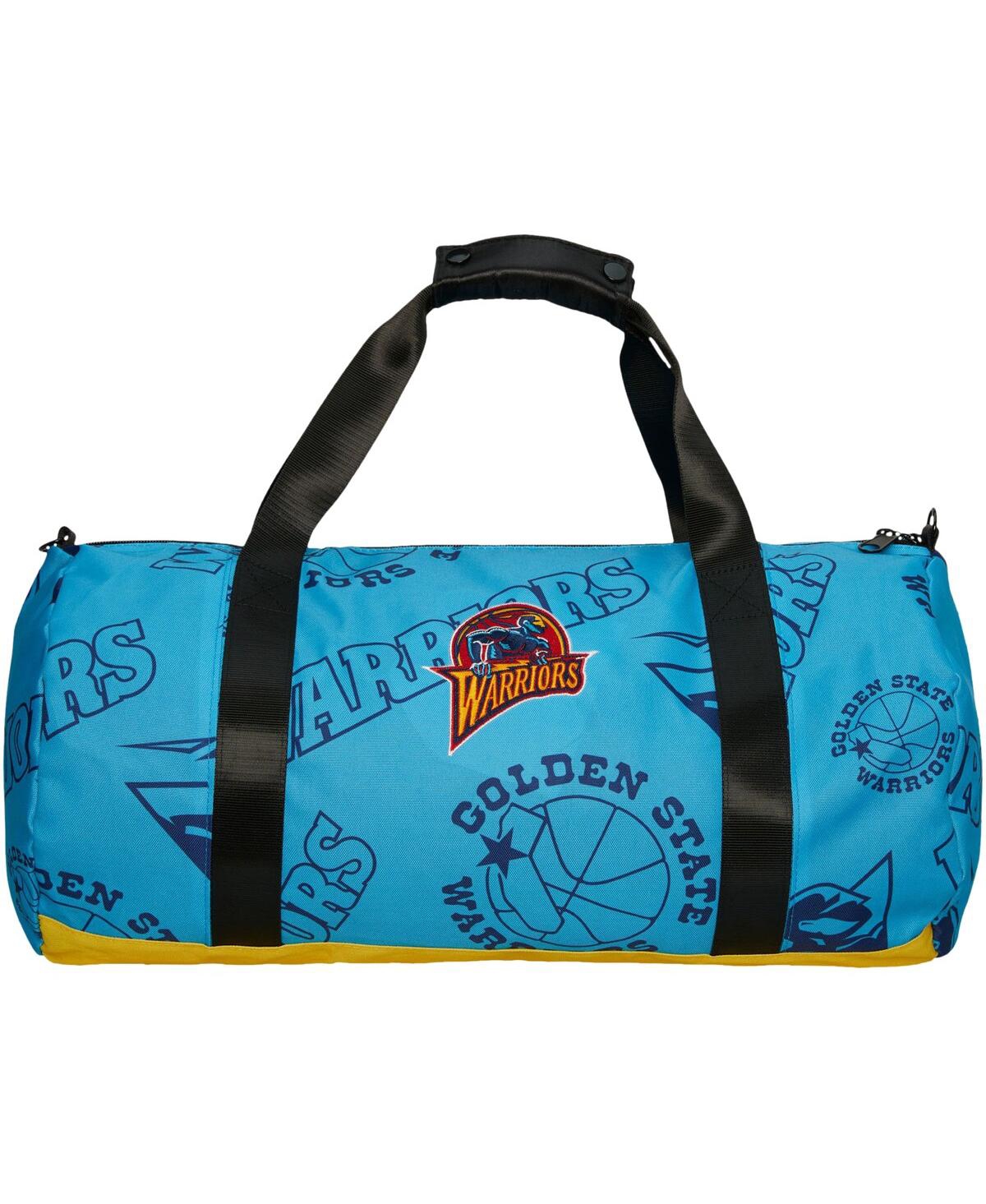 Men's and Women's Mitchell & Ness Golden State Warriors Team Logo Duffle Bag - Blue