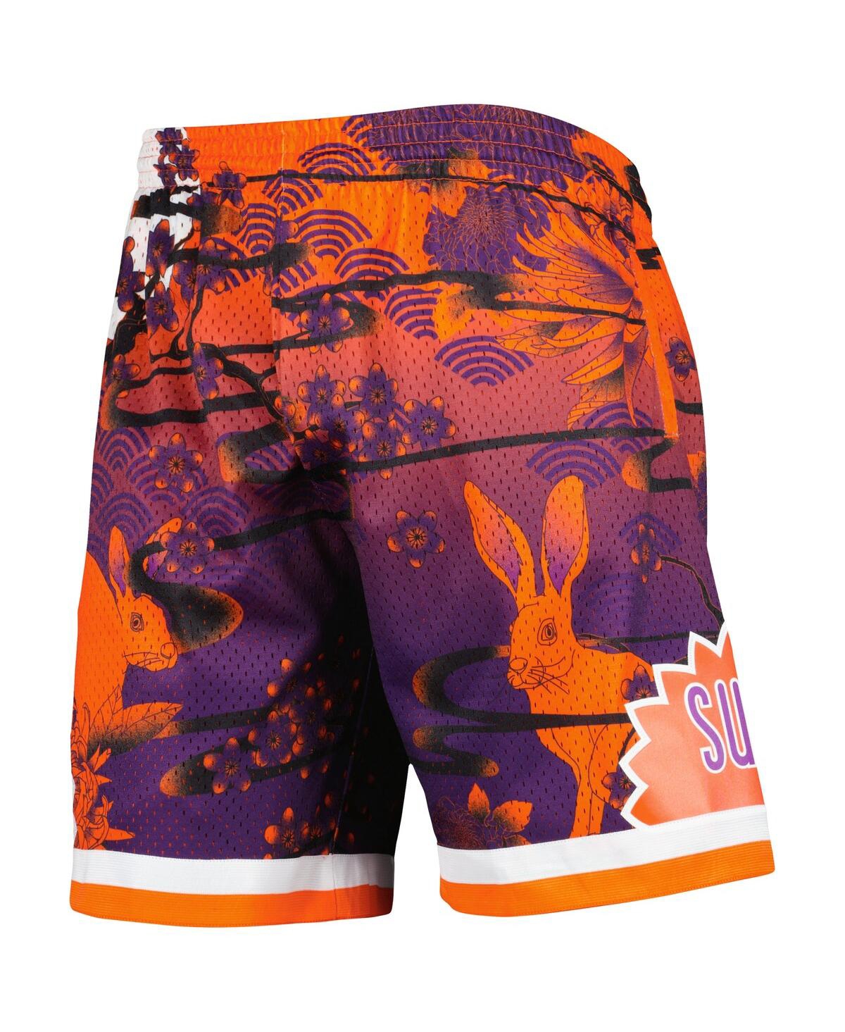 Shop Mitchell & Ness Men's  Orange Phoenix Suns Lunar New Year Swingman Shorts