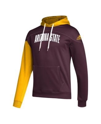 Men's Maroon Arizona State Sun Devils Block Stadium Pullover Hoodie