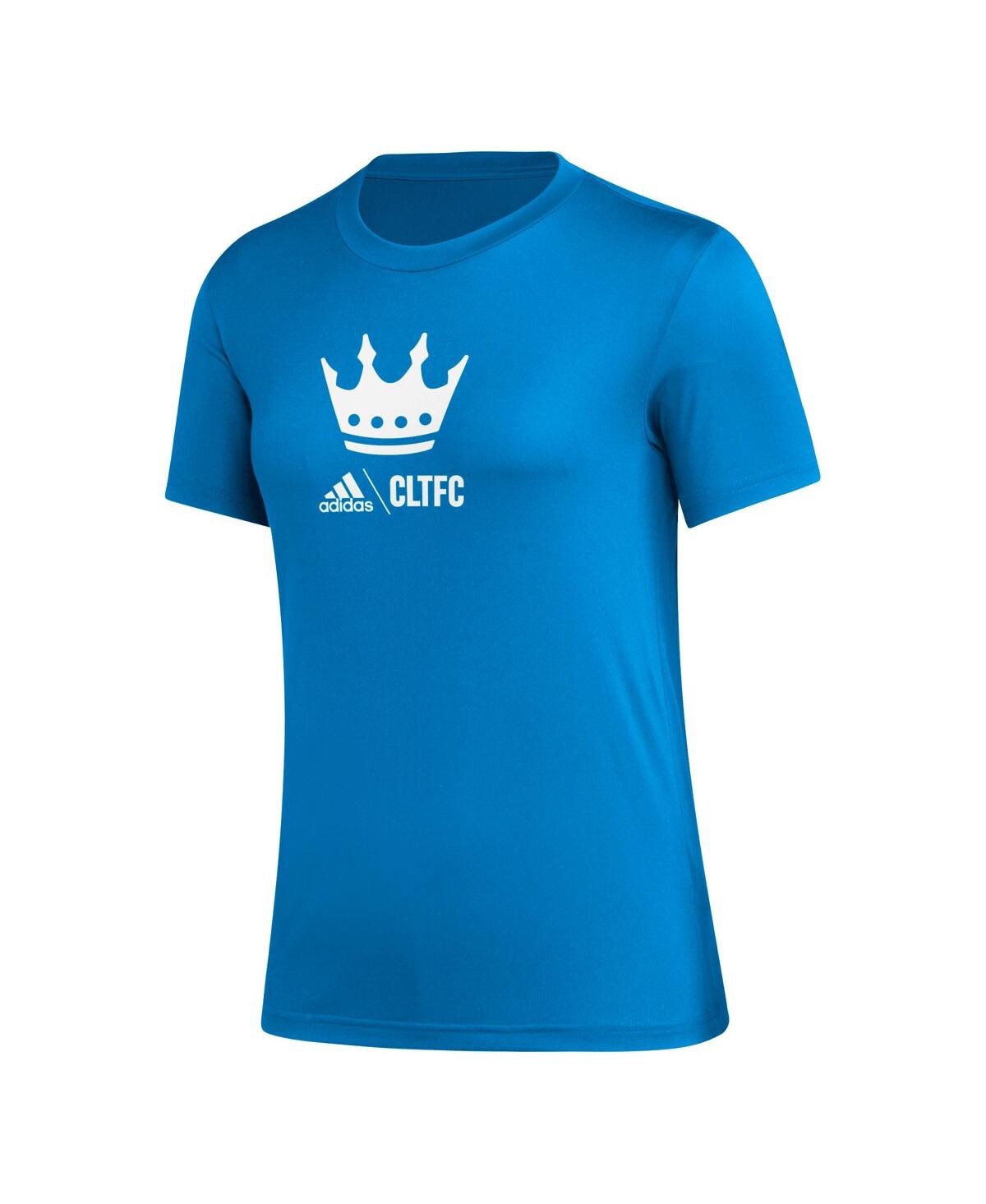 Women's adidasCharlotte Fc Aeroready Club Icon T-shirt - Blue