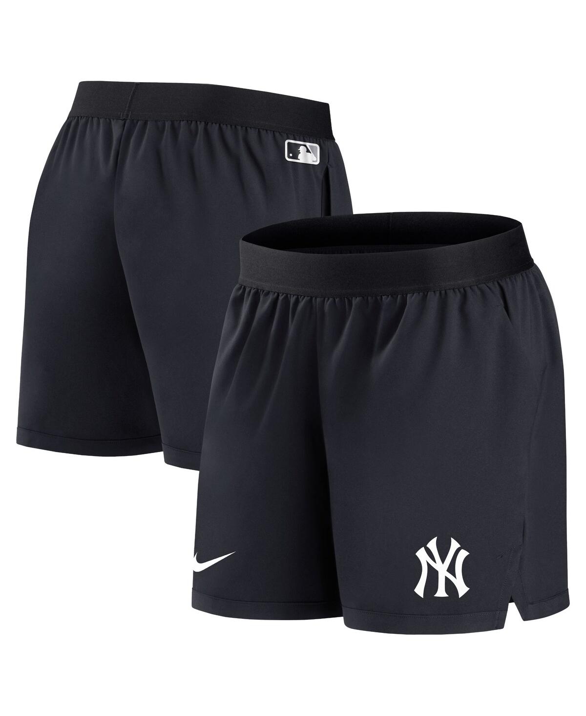 Shop Nike Women's  Navy New York Yankees Authentic Collection Team Performance Shorts