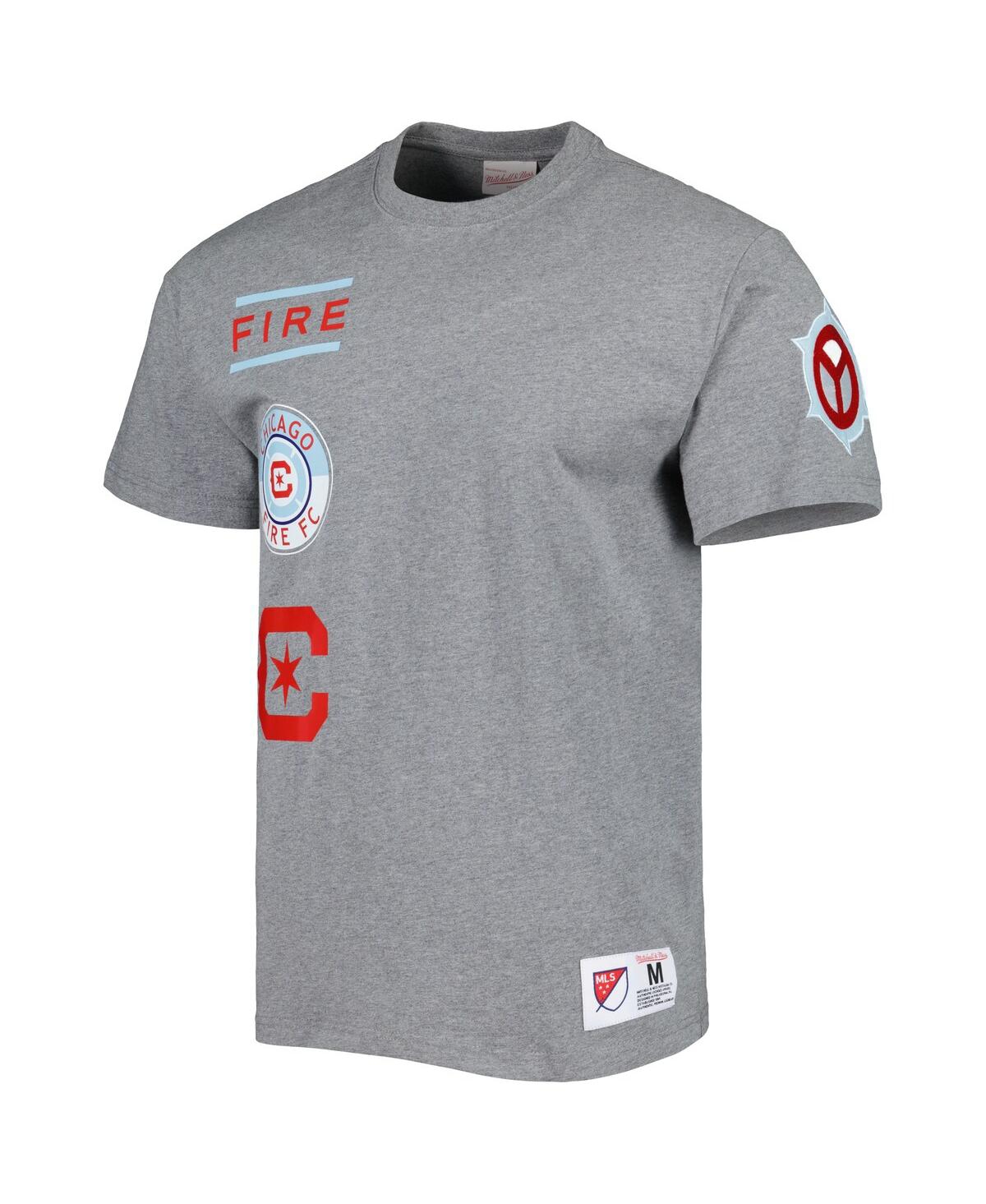 Shop Mitchell & Ness Men's  Gray Chicago Fire City T-shirt