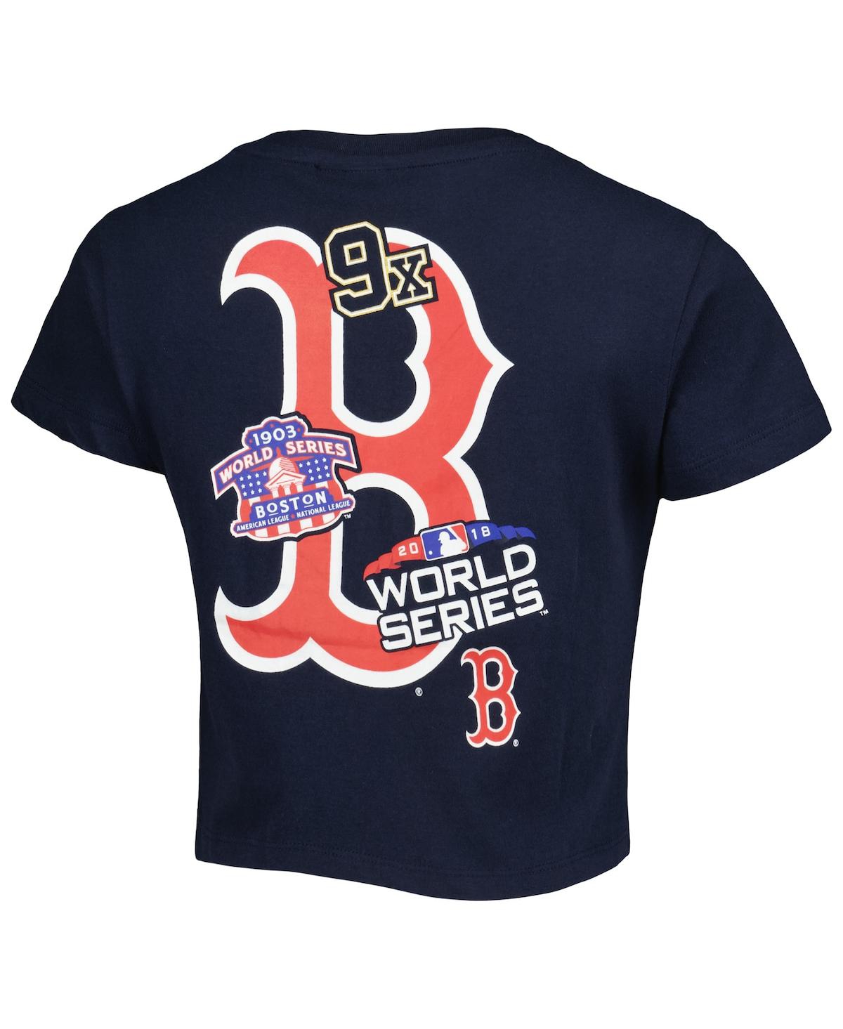 NEW ERA WOMEN'S NEW ERA BLUE BOSTON RED SOX HISTORIC CHAMPS T-SHIRT 