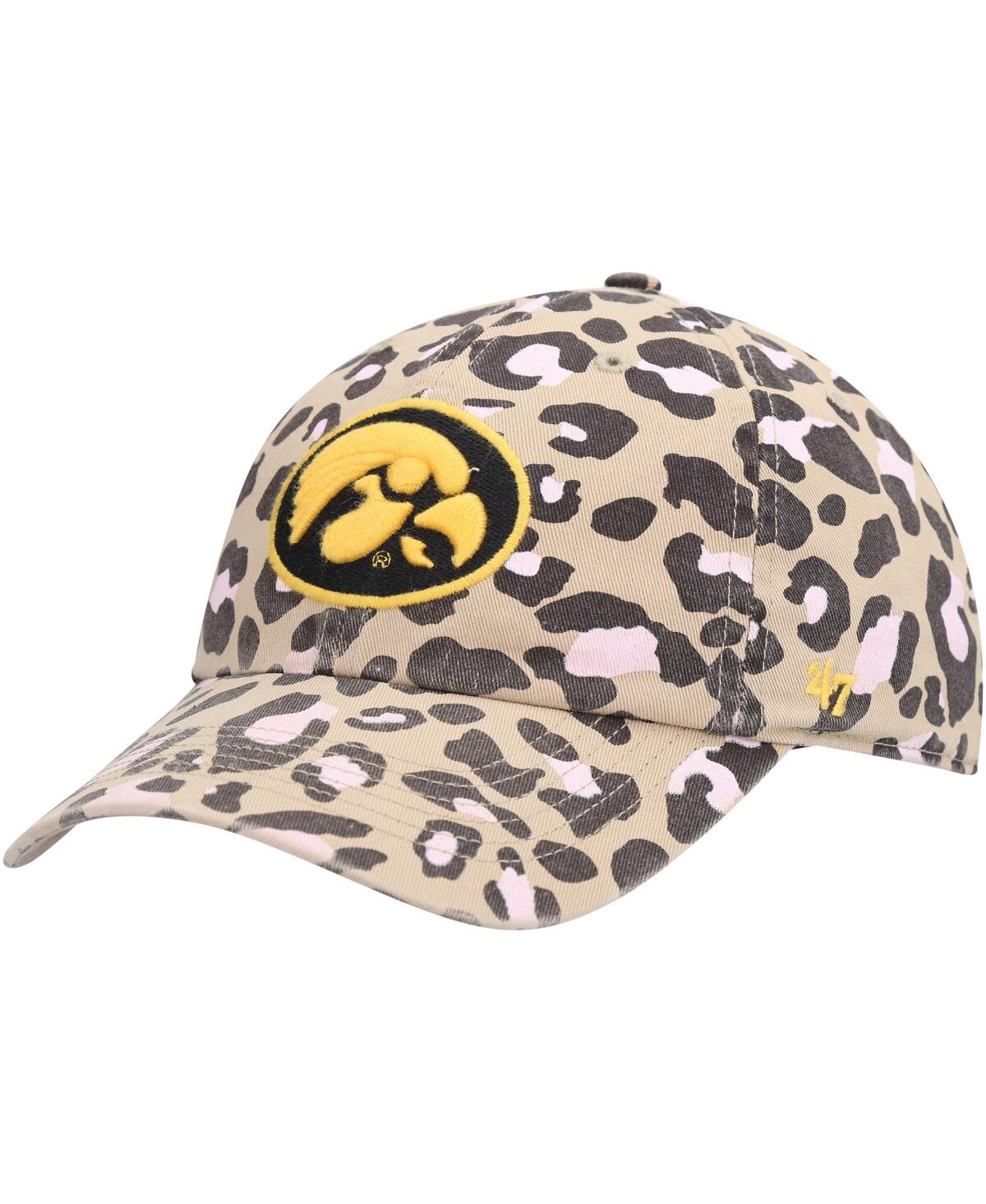 47 Brand Women's ' Khaki Iowa Hawkeyes Bagheera Clean Up Adjustable Hat