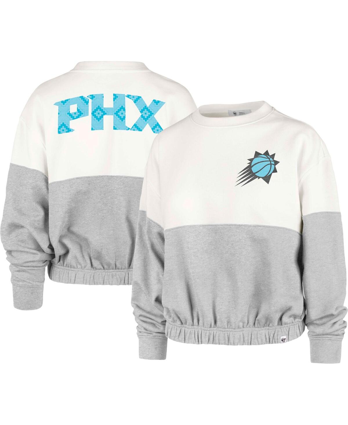 47 Brand Women's ' Cream Phoenix Suns 2022/23 City Edition Take Two Bonita Sweatshirt