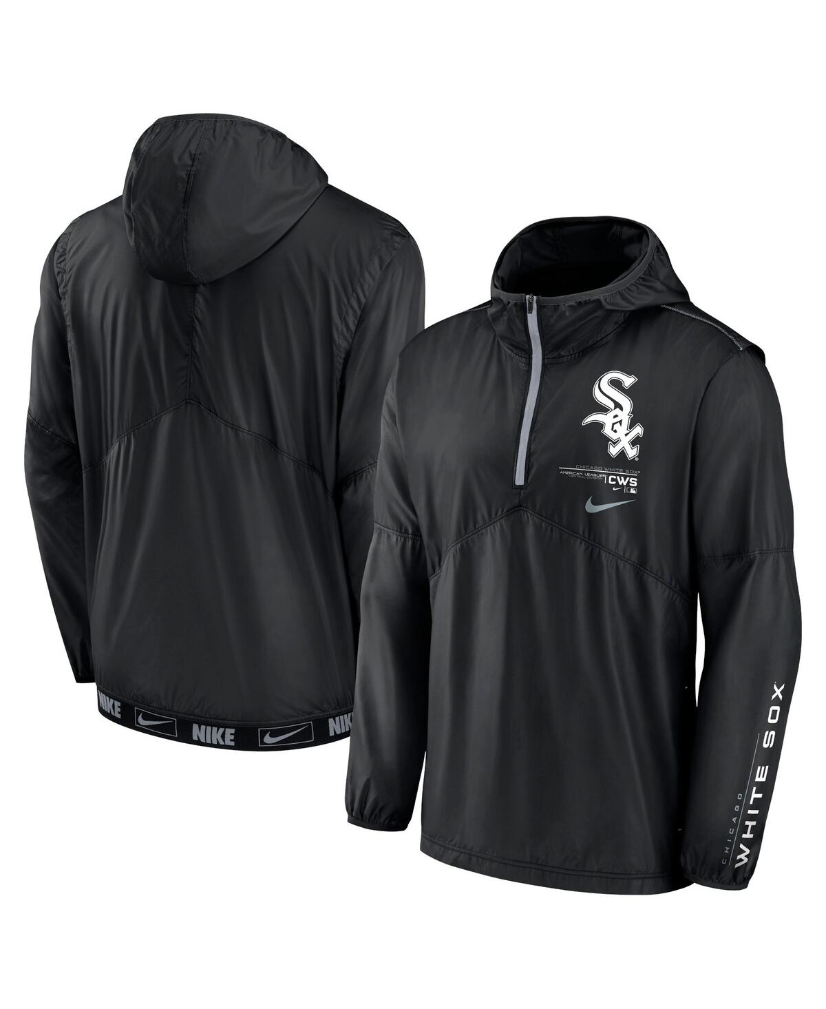 Nike Men's  Black Chicago White Sox Night Game Half-zip Hoodie