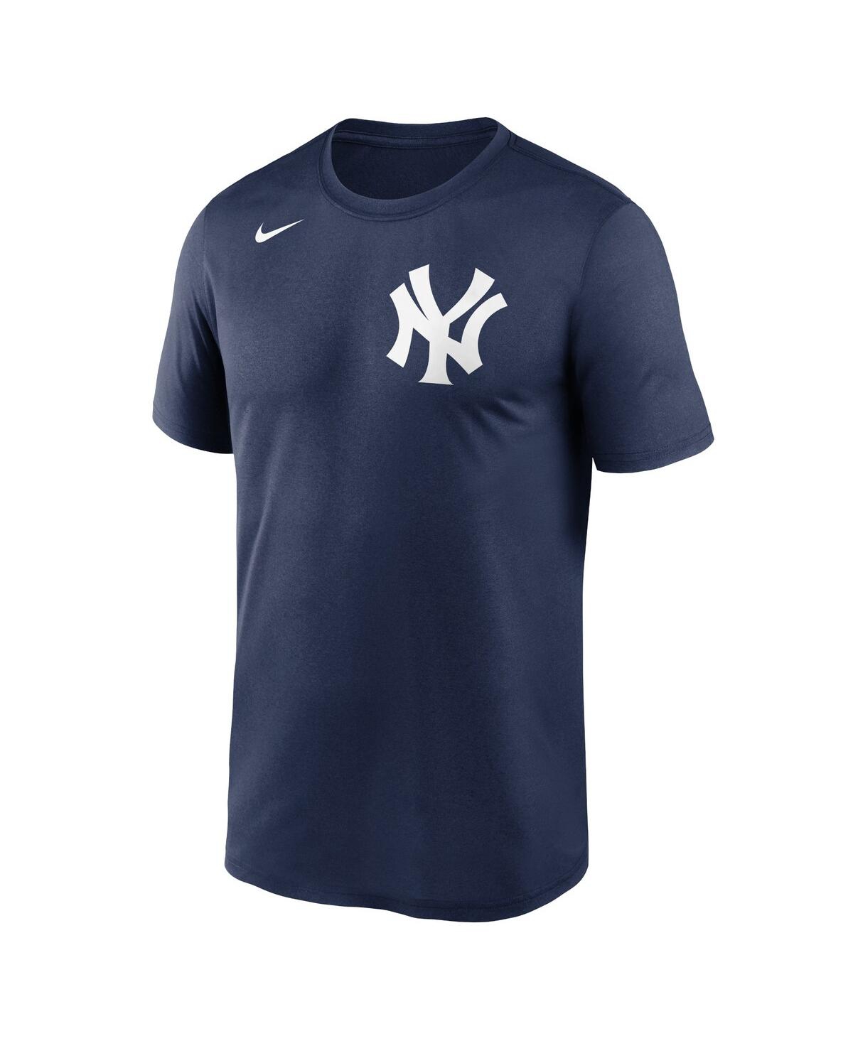 Shop Nike Men's  Navy New York Yankees New Legend Wordmark T-shirt