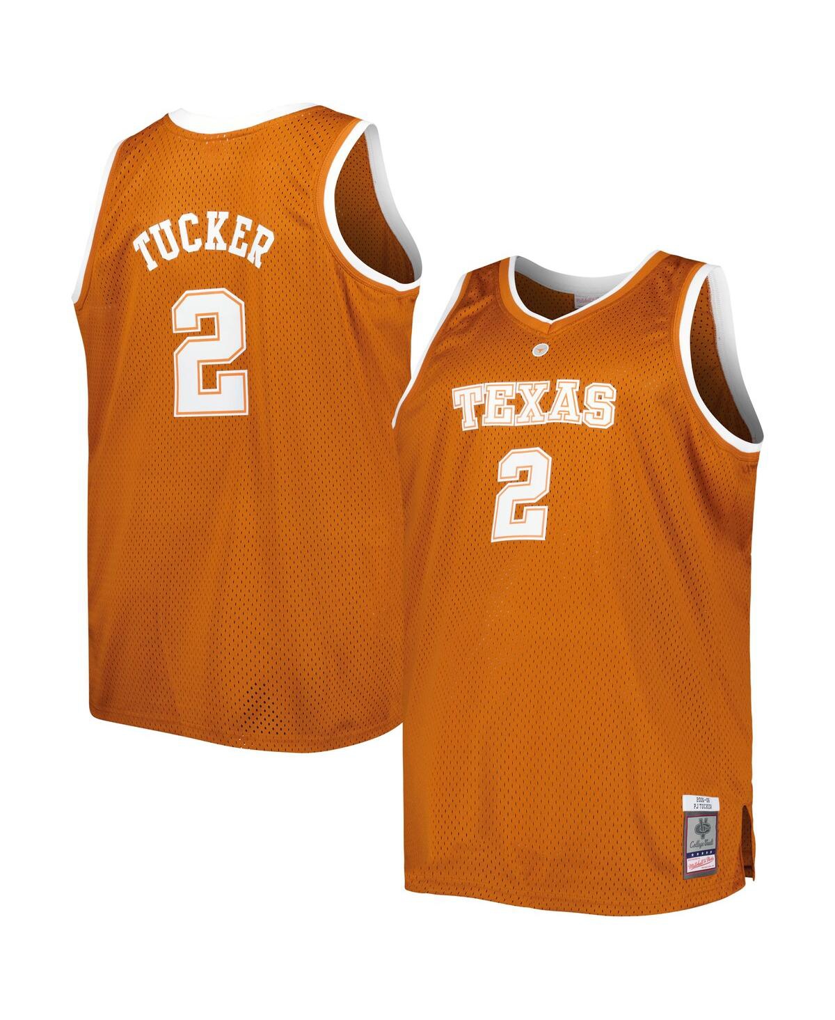 Men's Mitchell & Ness Pj TuckerTexas Longhorns Big and Tall Swingman Jersey - Texas Orange