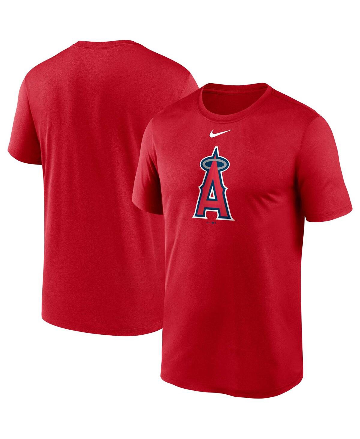 Nike Men's  Red Los Angeles Angels Big And Tall Logo Legend Performance T-shirt