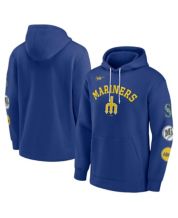 Men's Mitchell & Ness Royal Seattle Mariners Big & Tall Cooperstown  Collection Mesh Wordmark V-Neck Jersey