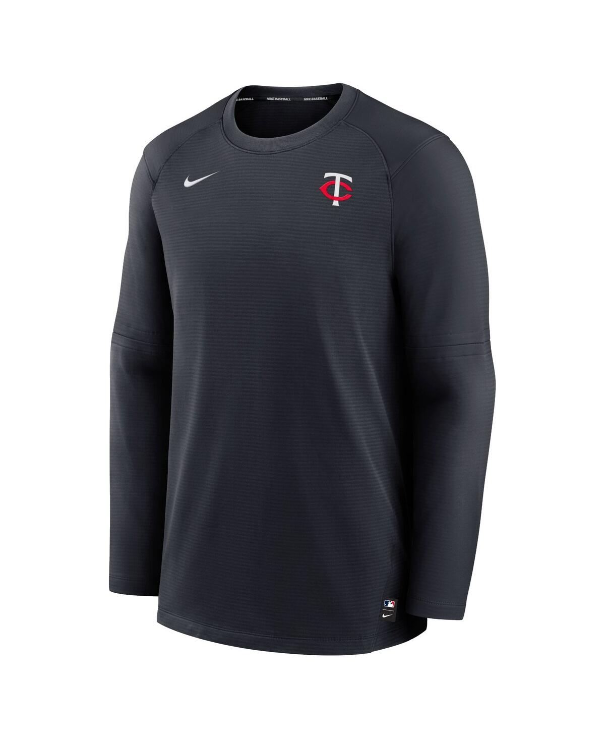Men's Nike Minnesota TwinsAuthentic Collection Logo Performance Long Sleeve T-shirt - Navy