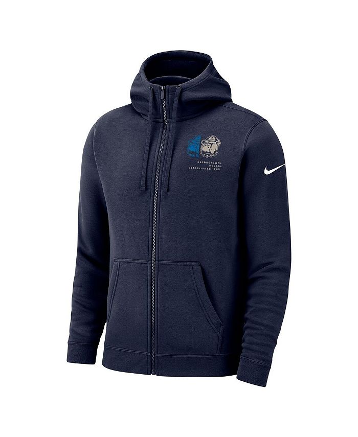 Nike Men's Navy Hoyas Club FullZip Hoodie Macy's