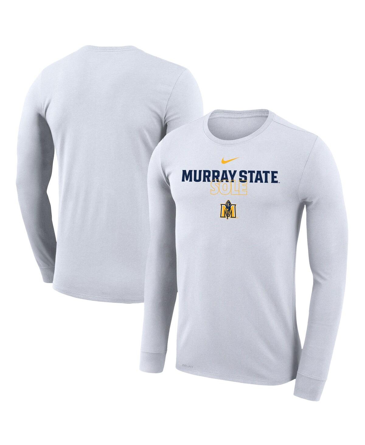 Shop Nike Men's And Women's  White Murray St. Racers 2023 On Court Bench Long Sleeve T-shirt