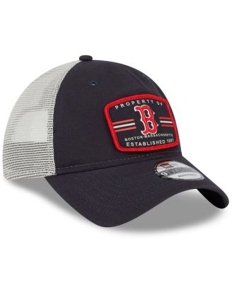 Men's Navy Boston Red Sox Property Trucker 9TWENTY Snapback Hat
