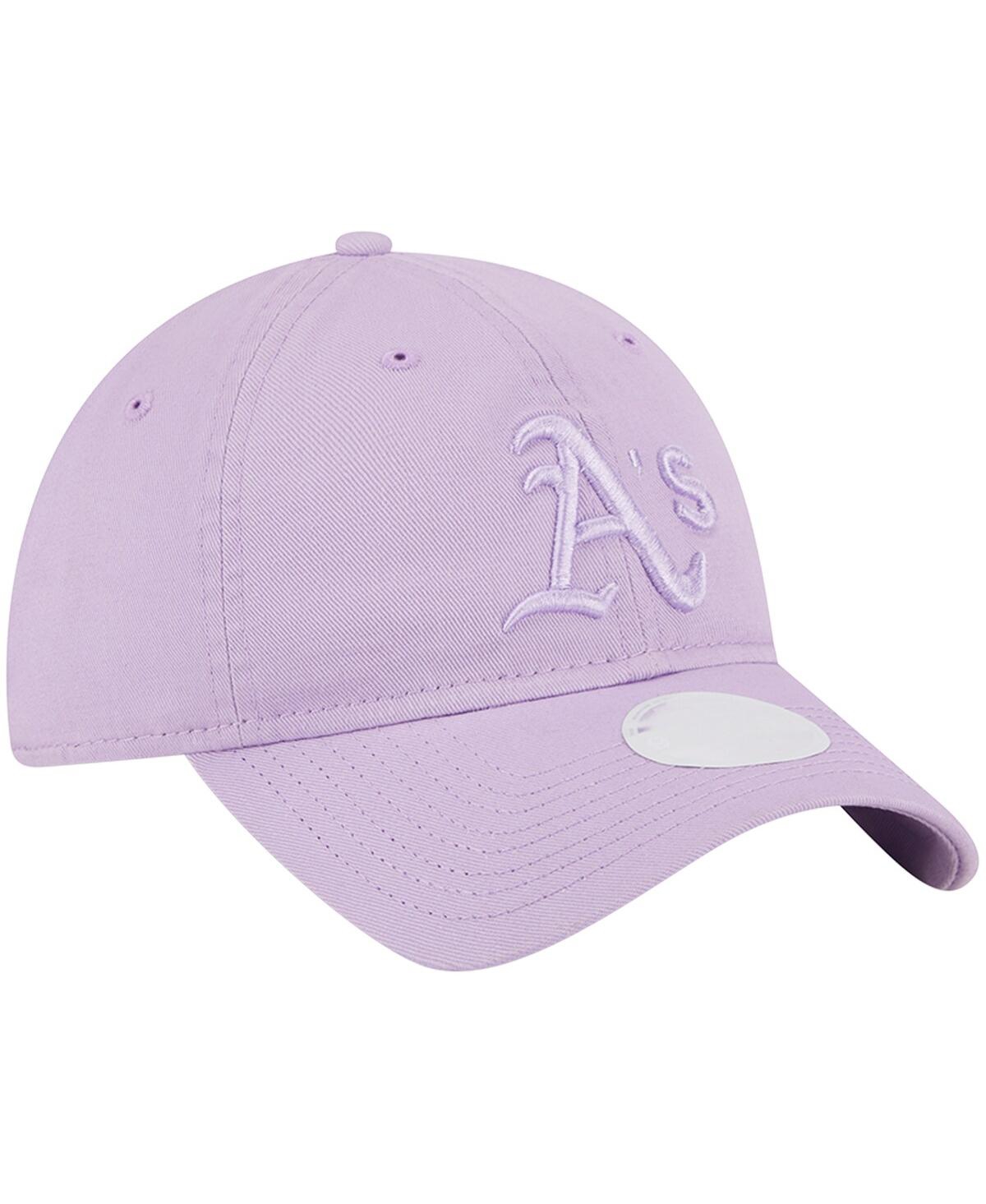 Women's New EraOakland Athletics Tropic Core Classic 9TWENTY Adjustable Hat - Lavender