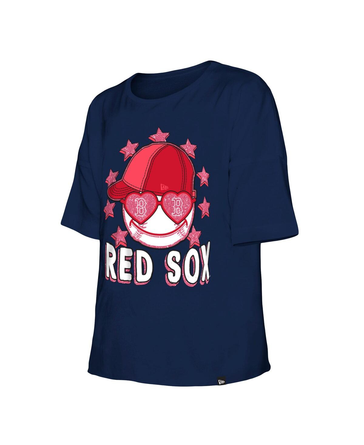 Shop New Era Big Girls  Navy Boston Red Sox Team Half Sleeve T-shirt