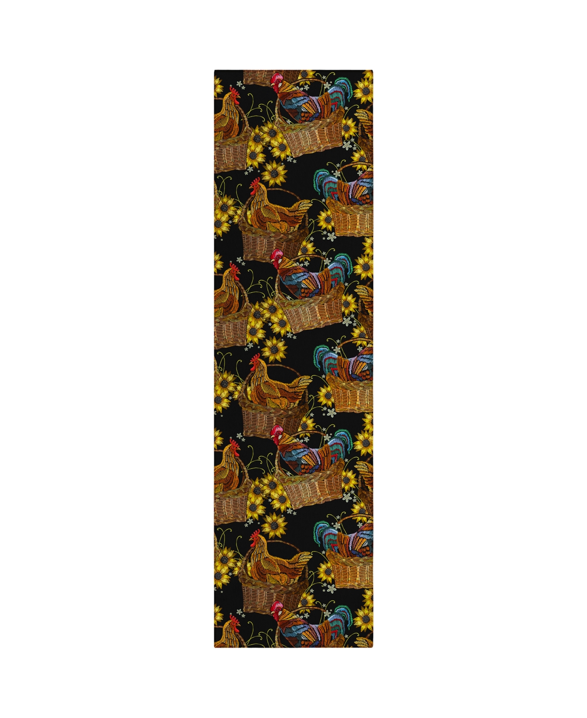 D Style Kendall Kitchen Ke2 2'3" X 7'6" Runner Area Rug In Black