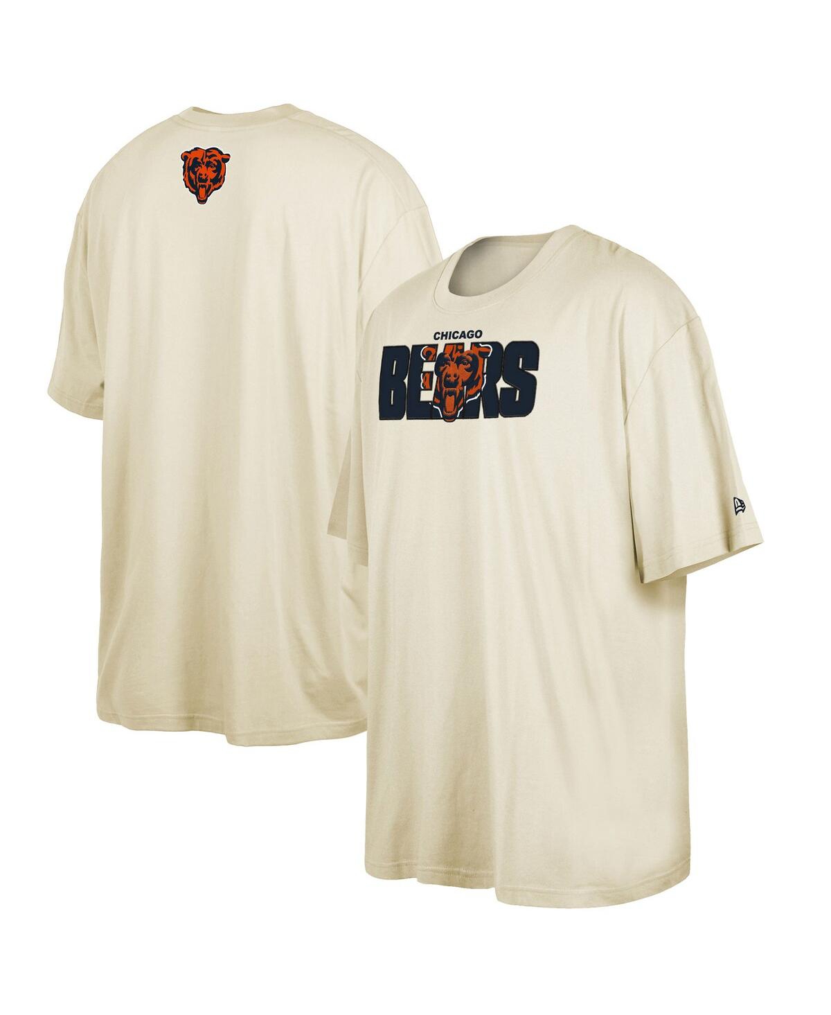 Shop New Era Men's  Cream Chicago Bears 2023 Nfl Draft Big And Tall T-shirt