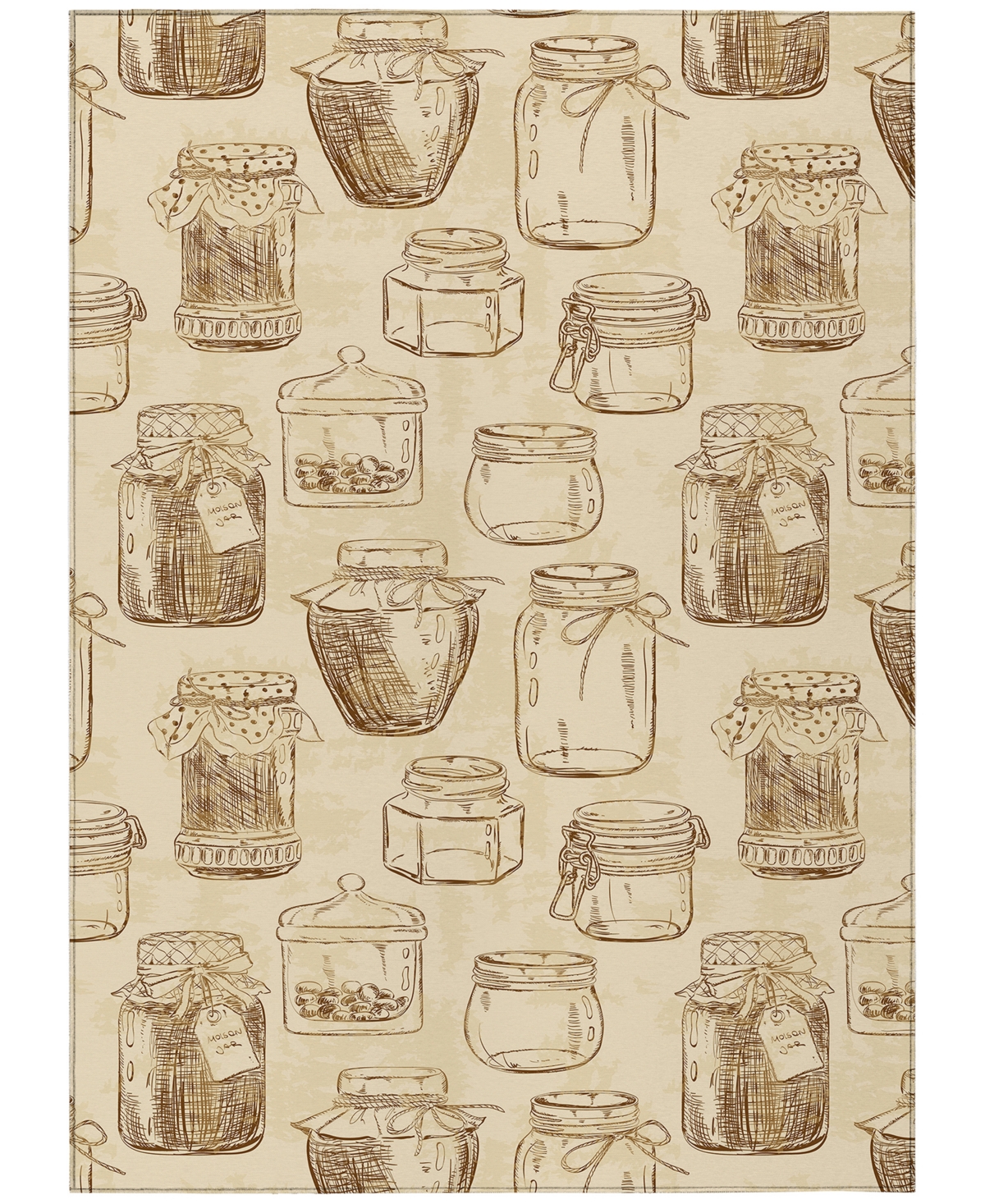 D Style Kendall Kitchen Ke18 9' X 12' Area Rug In Camel