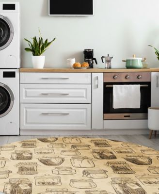 Kendall Kitchen Washable KE18 Area Rug
