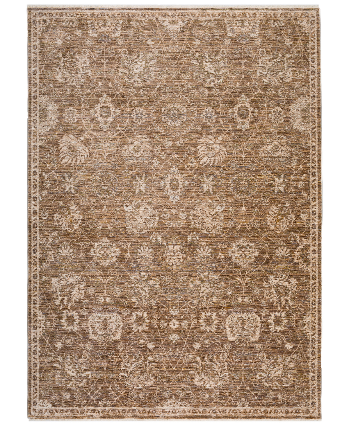 D Style Victoria VCT7 5' x 7'10in Area Rug - Chocolate