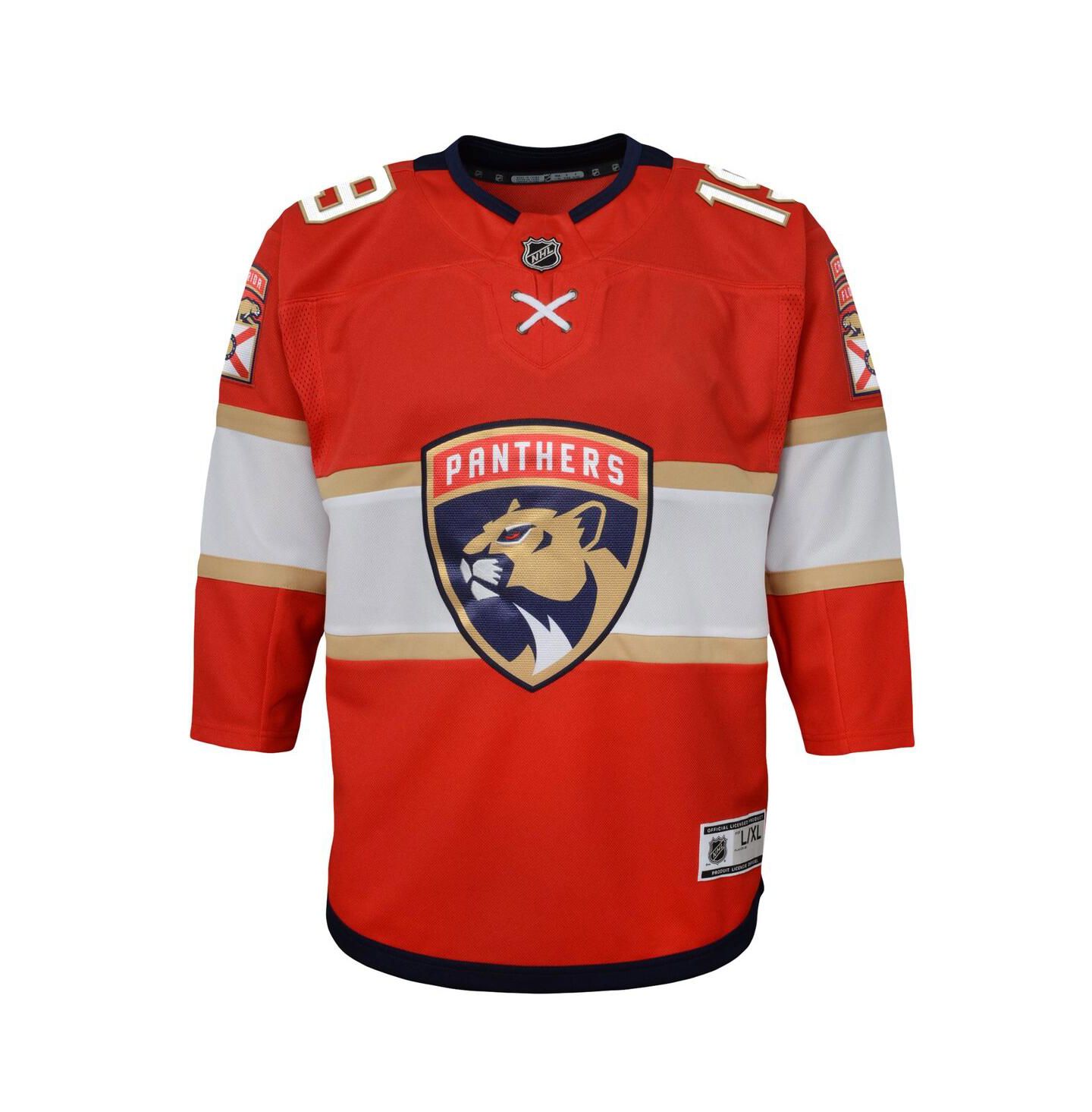 Детский топ Outerstuff Matthew Tkachuk Red Florida Panthers Home Premier Player Jersey — фото 3