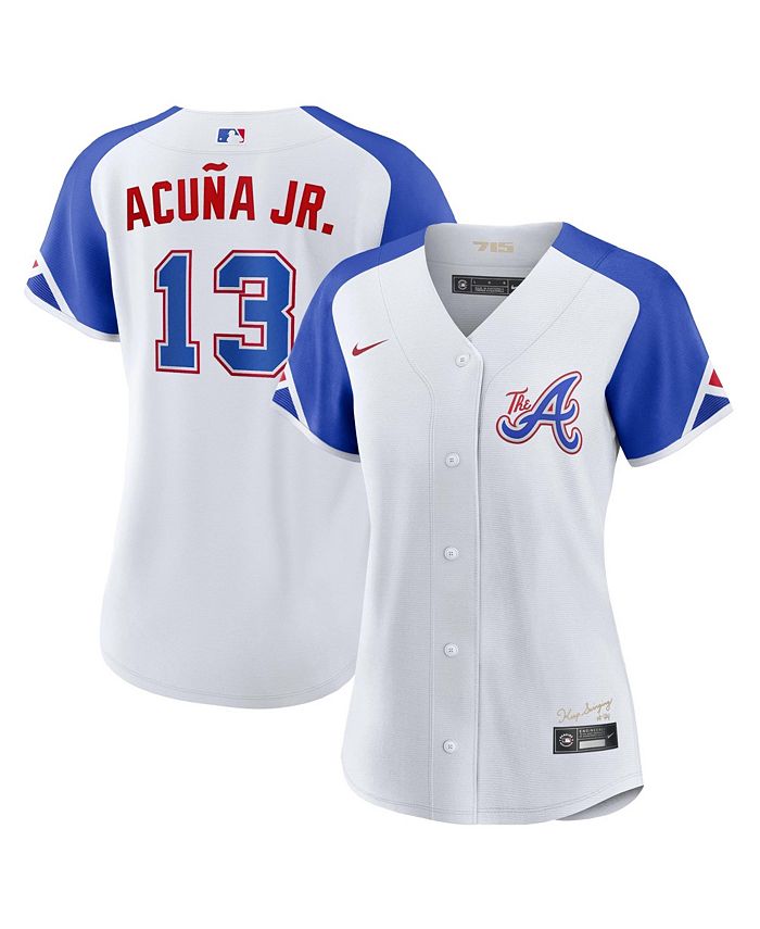 Nike Women's Ronald Acuna Jr. White Atlanta Braves 2023 City Connect  Replica Player Jersey - Macy's