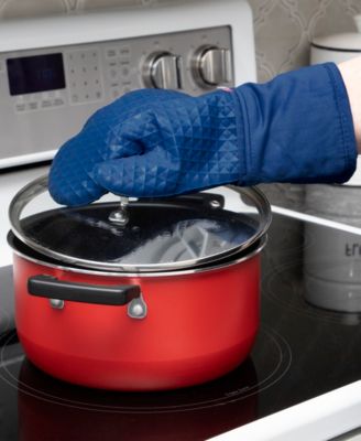 Flexible Waffle Silicone Oven Mitt, Set of 2