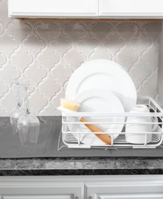 Microfiber Dish Drying Mat Reverses to Mesh, Set of 2