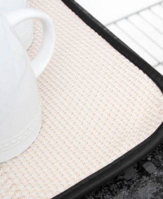 Microfiber Dish Drying Mat Reverses to Mesh, Set of 2