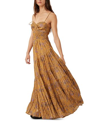 golden evening dress ASHLEYlauren 12013 Hand-Beaded Gown with Choker Detail main image 1