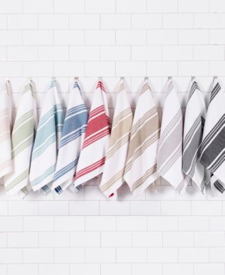 Stripe Dual Sided Woven Kitchen Towel, Set of 3
