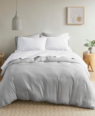 Peached Cotton Percale 3-Pc. Sheet Set, Twin