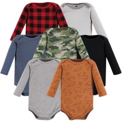 Baby Boys Hudson Long-Sleeve Cotton Bodysuit Collection 7-Piece Set